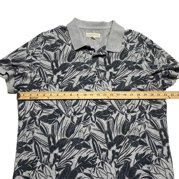 Aeropostale Rainforest Floral Polo Shirt Gray Sz XL - Picture 8 of 12